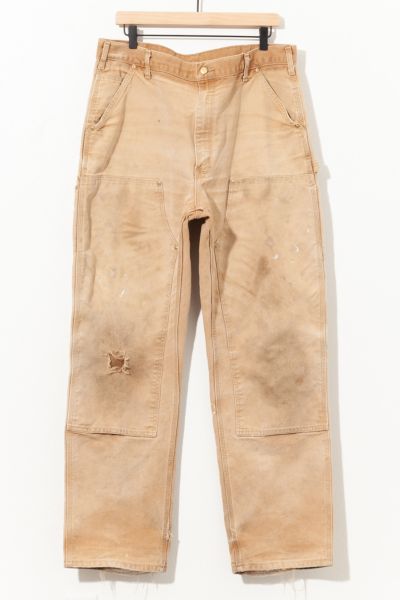 Brown Carhartt Pants Y2k Straight Leg Pants Workwear Work Pants High Waist  Rise Streetwear Basic Distressed Faded Vintage 00s Medium 31 x 29