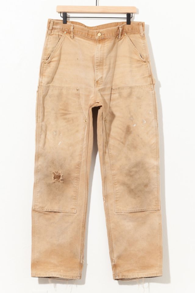 Vintage Y2K Distressed Carhartt Double Knee Duck Canvas Work Pant