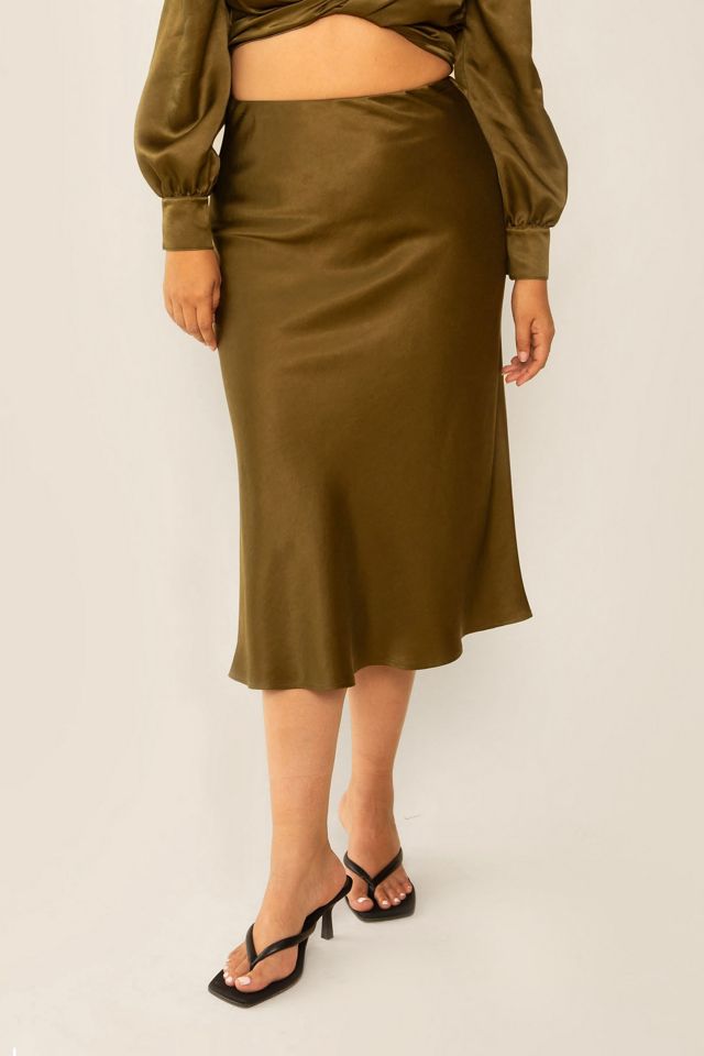 Whimsy + Row Donna Tencel Midi Skirt #2