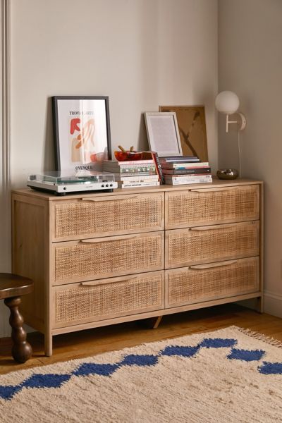 Urban Outfitters Ivy 6-drawer Dresser In Neutral