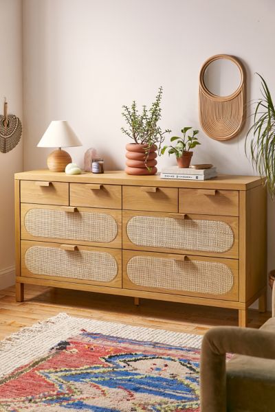 Urban Outfitters Alder 8-drawer Dresser In Natural