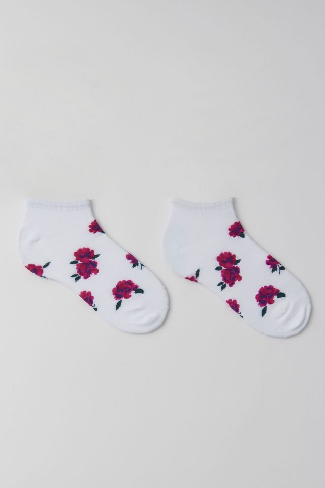 MeMoi Ruffle Rose Low Cut Sock #1