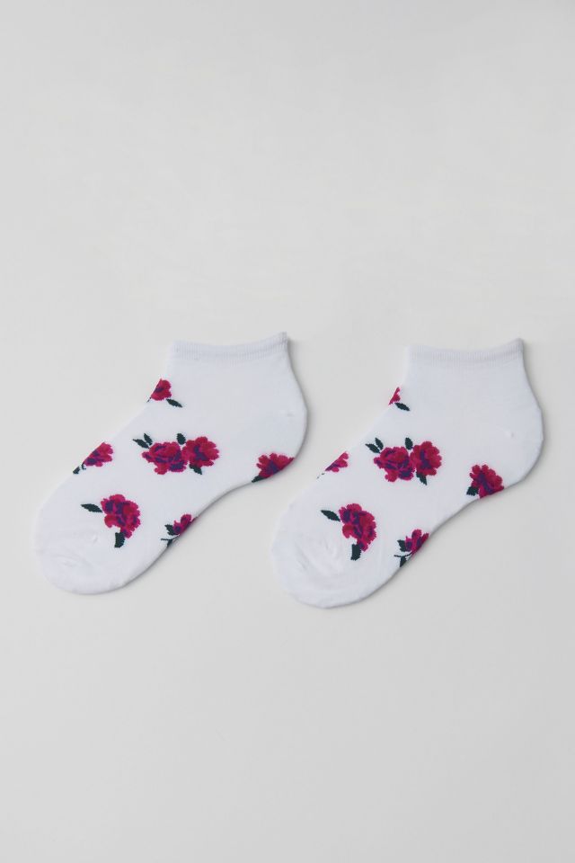 MeMoi Ruffle Rose Low Cut Sock #2