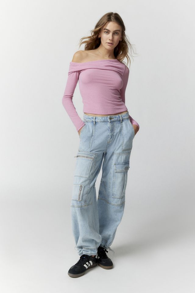 Urban outfitters off shoulder top hot sale