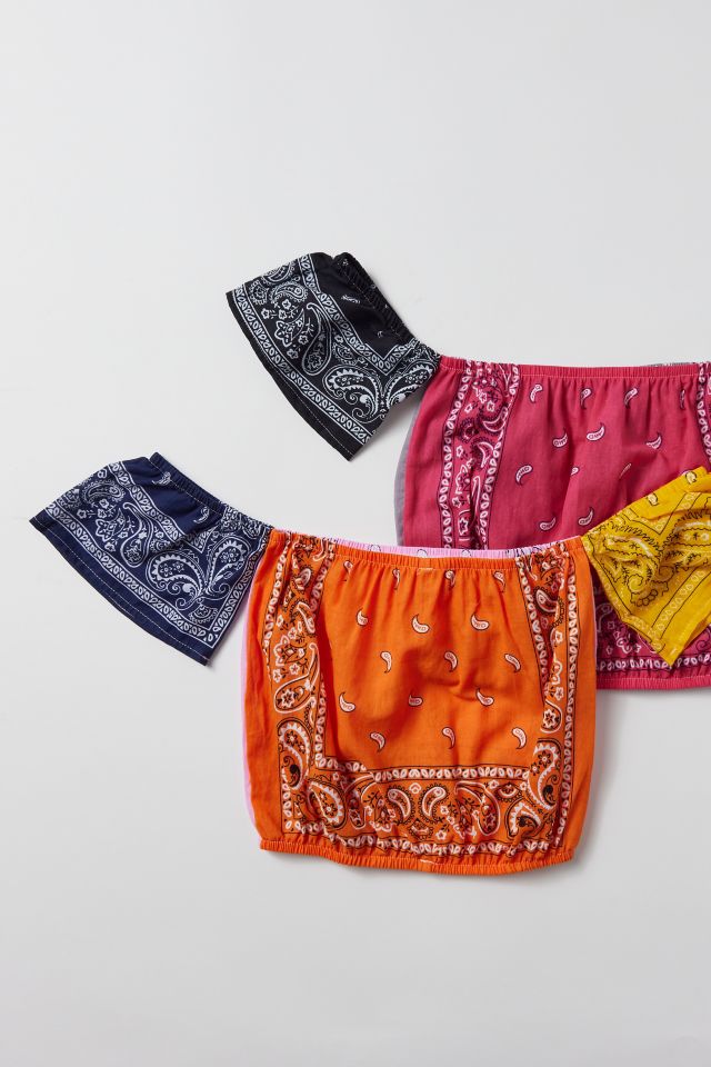 Urban Renewal Remade Off-Shoulder Bandana Top #1
