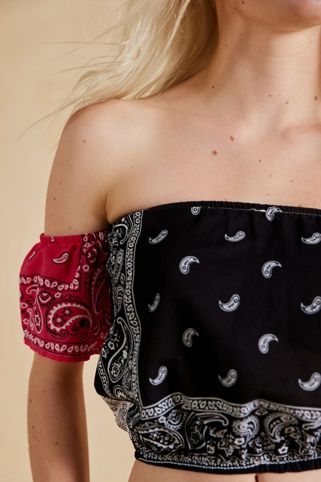 Urban Renewal Remade Off-Shoulder Bandana Top