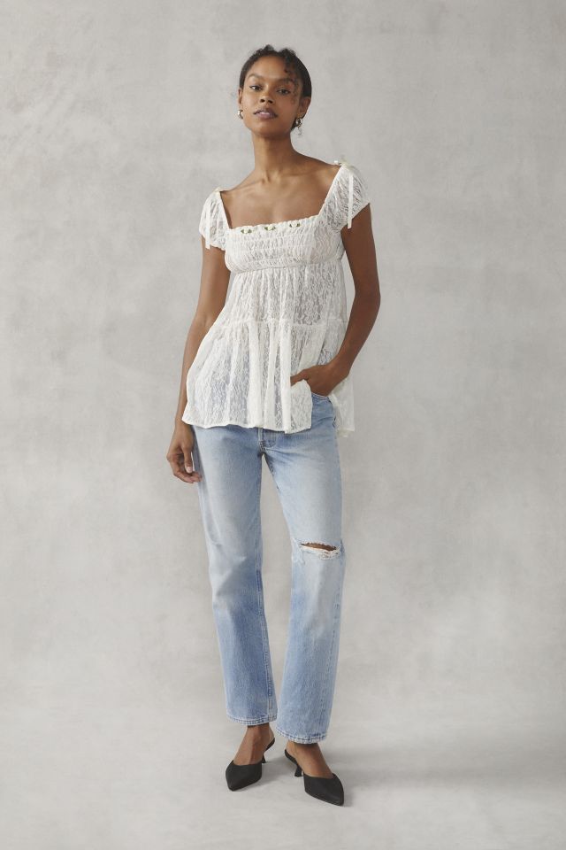 Kimchi Blue Ashleigh Sheer Lace Top #2