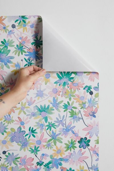 Ninola Design Daisies Spring Blooms Removable Wallpaper
