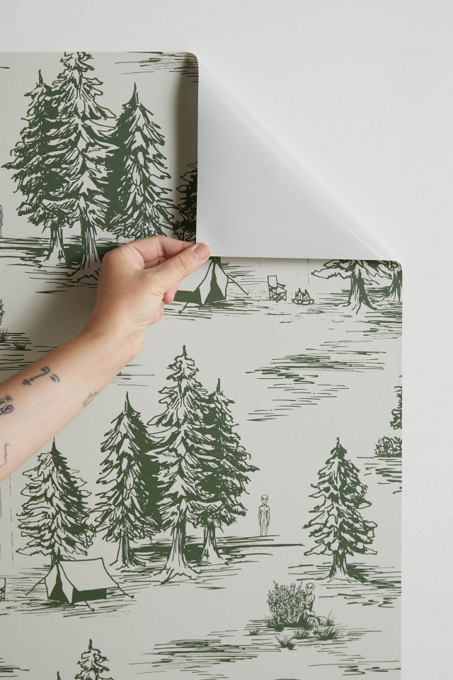 Beth Norton Green Alien Abduction Toile De Jouy Removable Wallpaper #2