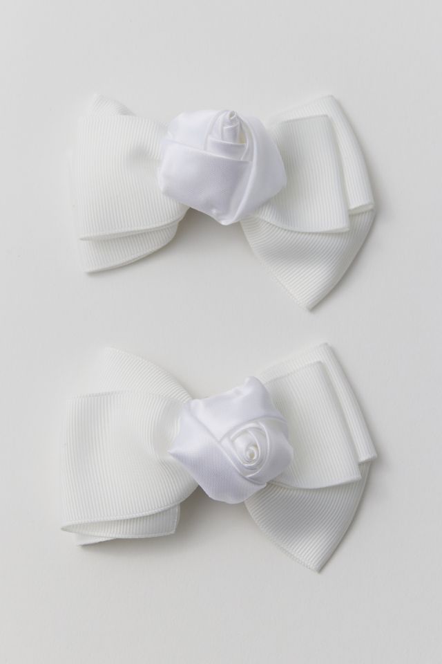 Grosgrain Ribbon Hair Bow Barrette Set | Urban Outfitters