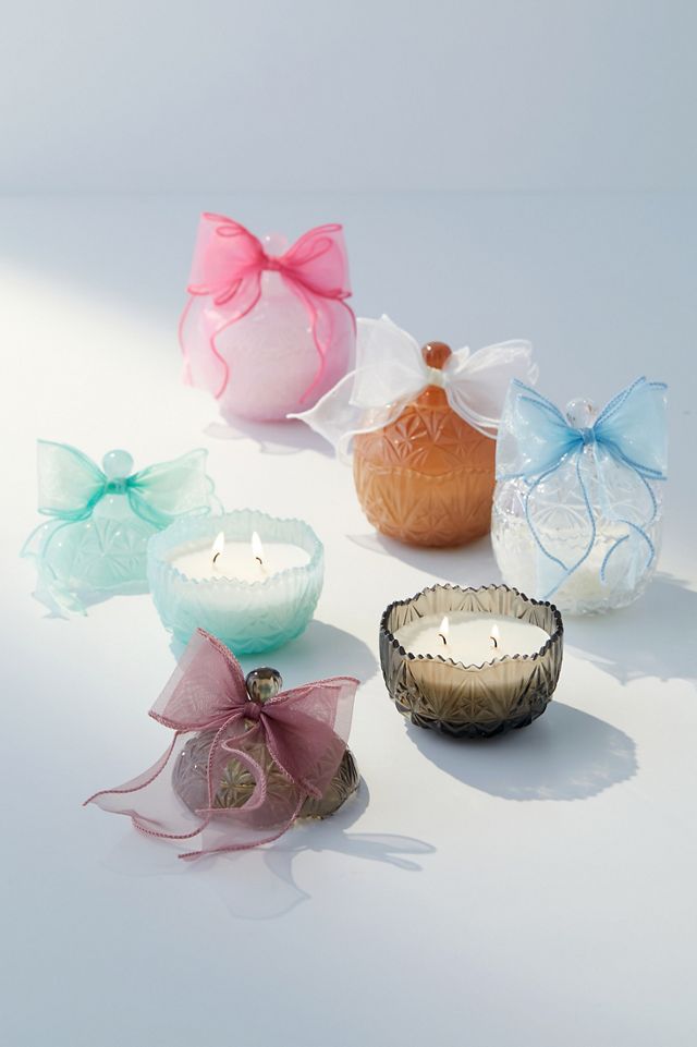 Lola Glass Bow 6 oz Candle Urban Outfitters