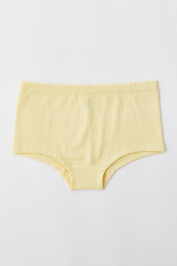 Out From Under Seamless Boyshort Undie In Yellow, Women's At Urban Outfitters