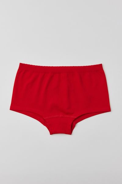 Out From Under Seamless Boyshort Undie In Bright Red, Women's At Urban Outfitters