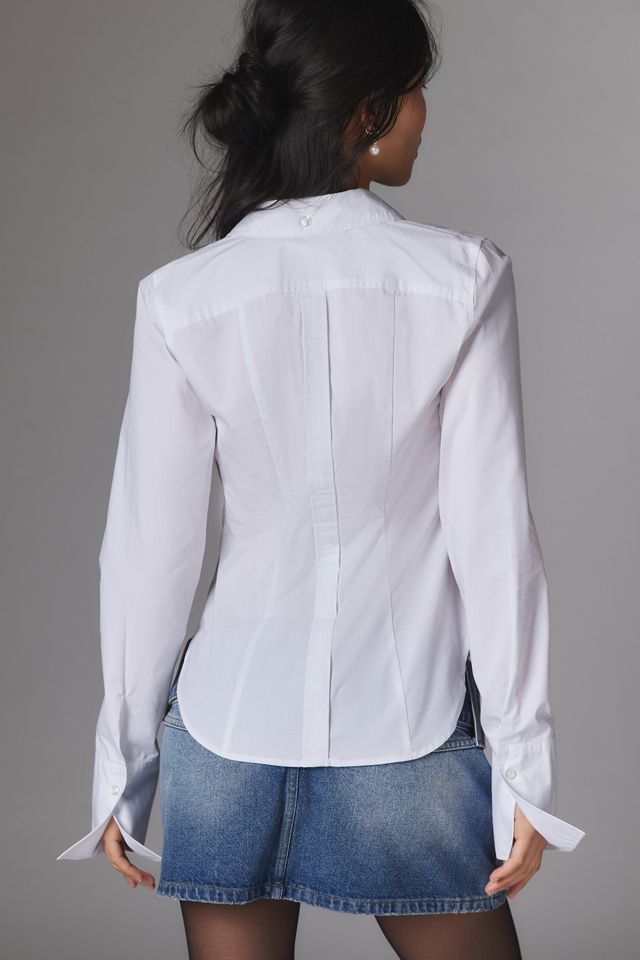 Silence + Noise Leilani Slim Button-Down Top #3