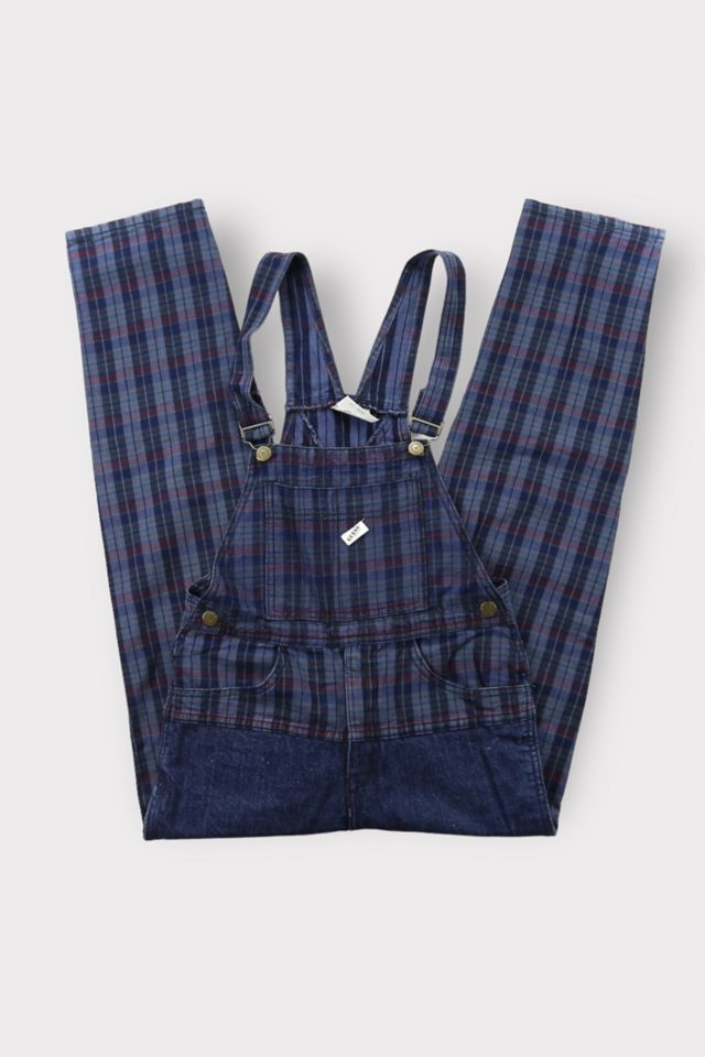 Vintage 90s Guess Plaid MultiColor Overalls
