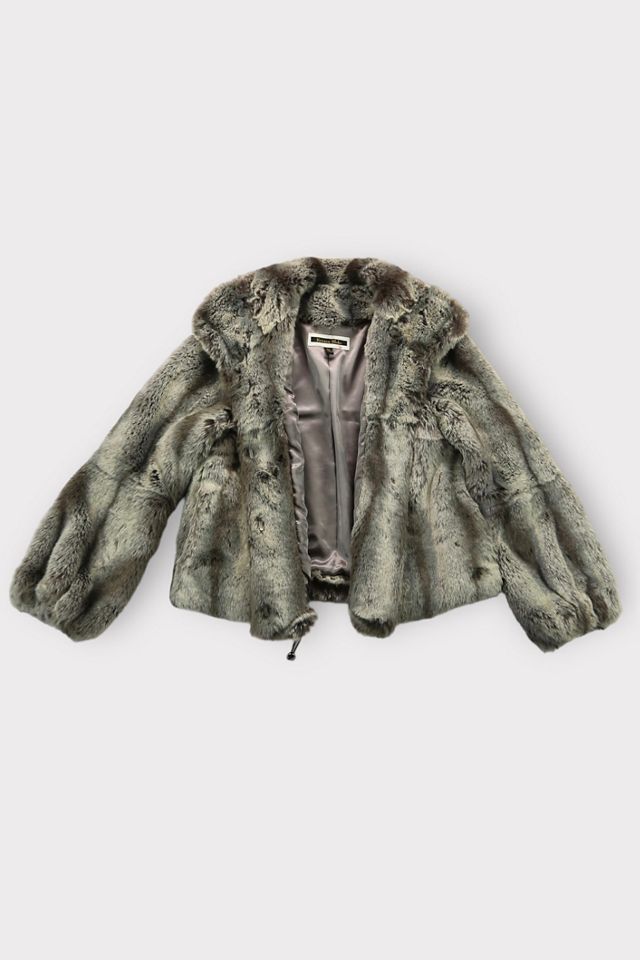 90s Brown Faux Fur Coat (XS) main image 1