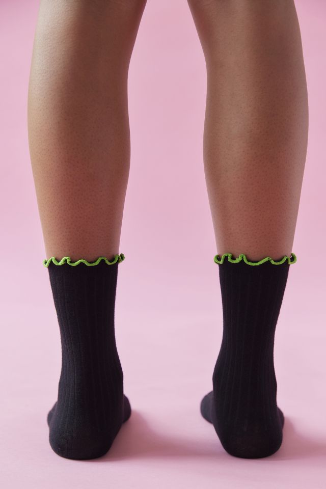 Icon Lettuce-Edge Ribbed Crew Sock #2