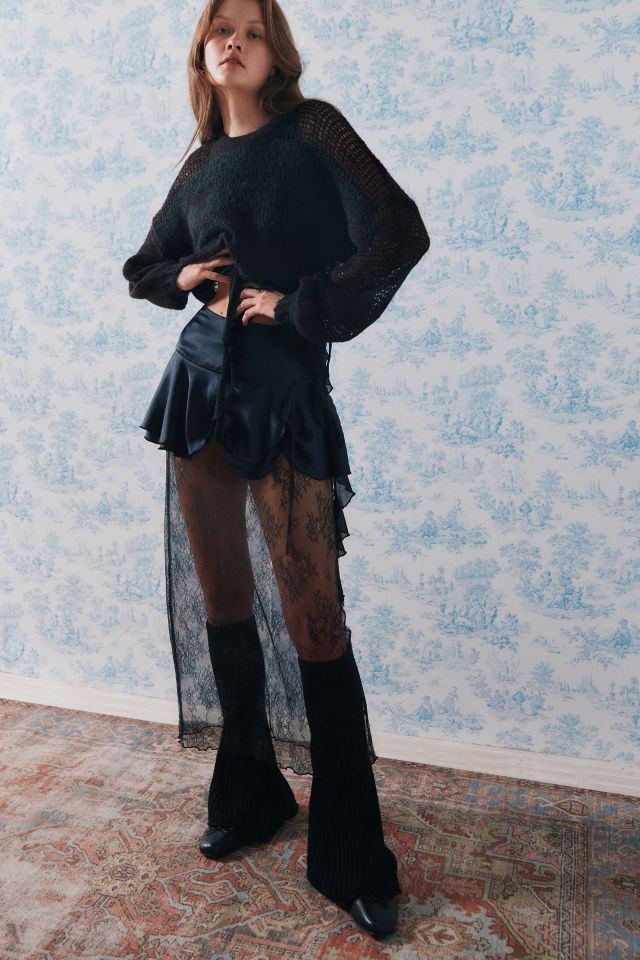 UO Jules Sheer Lace Midi Skirt #1