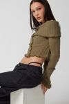UO Overlock Off-The-Shoulder Sweater