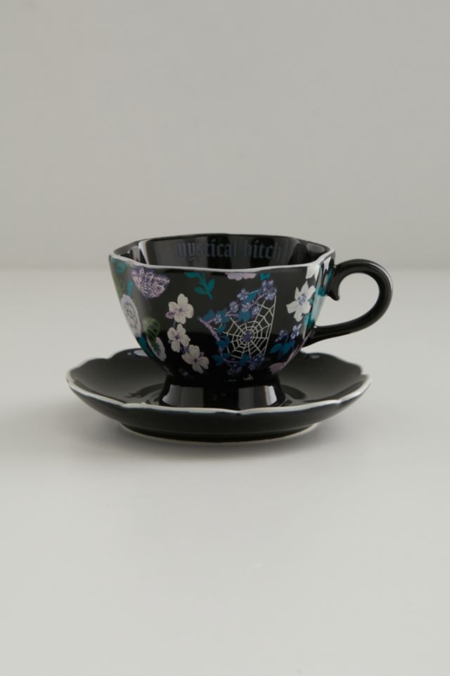 Mystical Graphic Tea Cup & Saucer Set #2