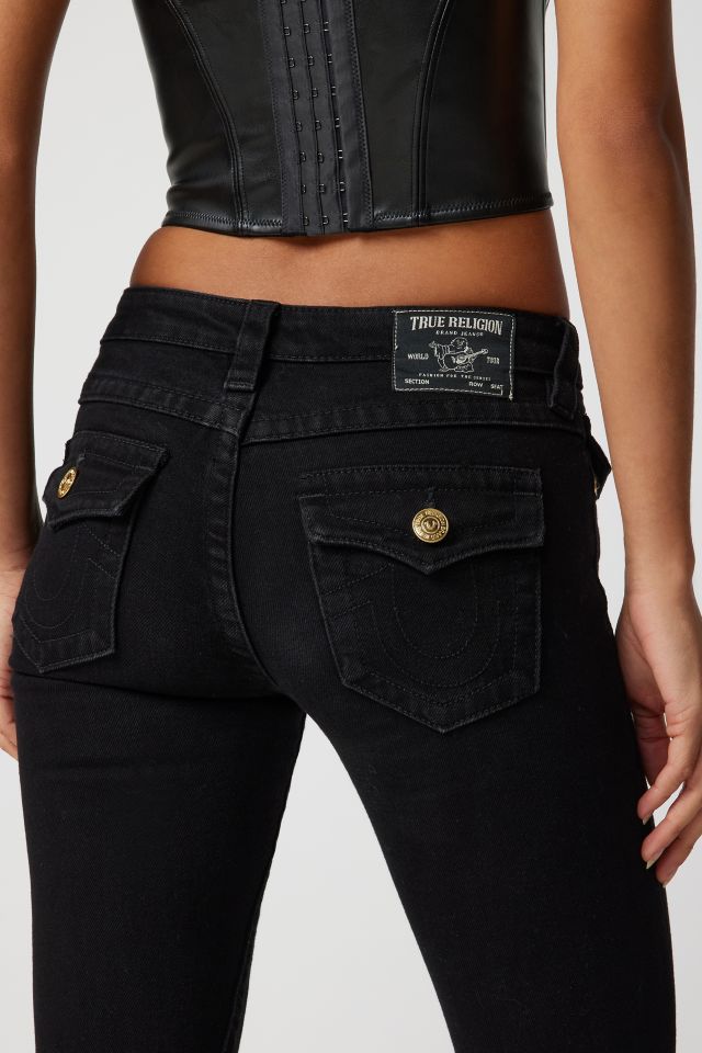 Women's Black Low Rise Jeans