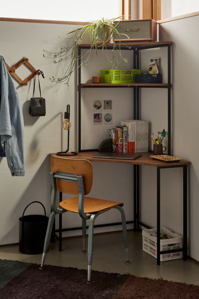 Urban Outfitters Kirby Corner Tower Desk In Brown
