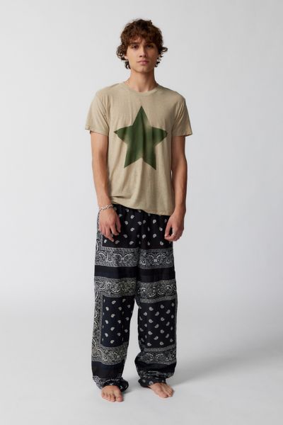 Urban Renewal Remade Pieced Bandana Pant In Black