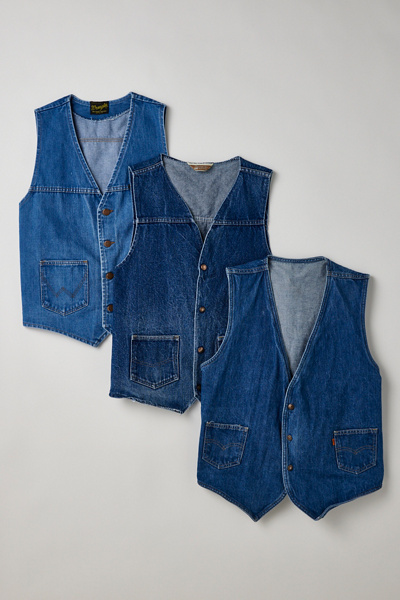 Urban Classics Denim vest voor heren, jeansvest, verkrijgbaar in vele verschillende kleuren, maten S tot 5XL, lighter washed, 4XL