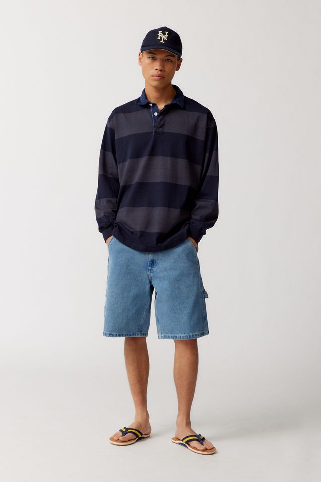 Urban Renewal Remade Overdyed Rugby Shirt | Urban Outfitters