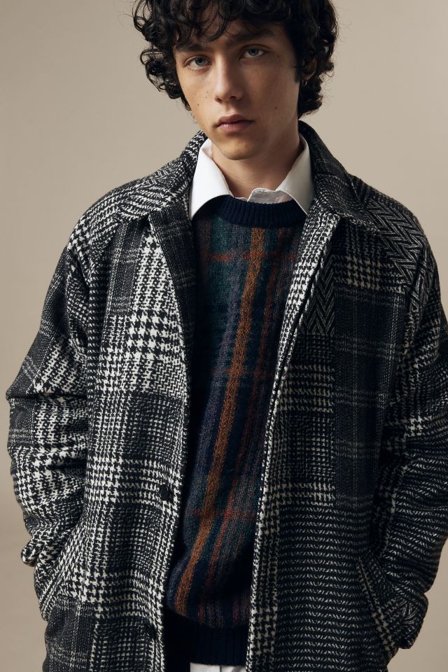 UO Mixed Check Mac Jacket #1