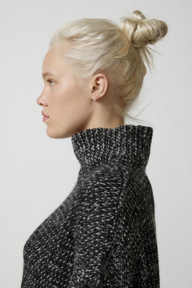 UO Salt & Pepper Funnel Neck Sweater #2