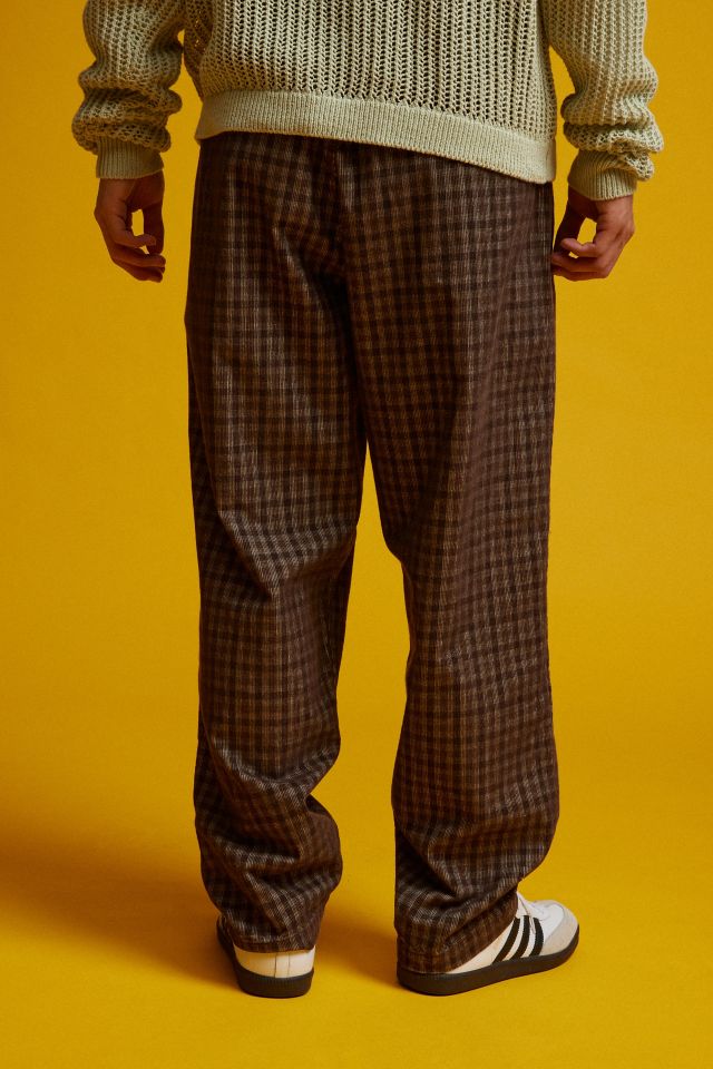 Pantalon en Coton à Carreaux Plissé Fubar OBEY #2