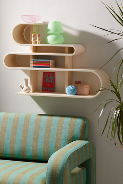 URBAN OUTFITTERS MAURA LARGE WALL SHELF IN IVORY AT URBAN OUTFITTERS