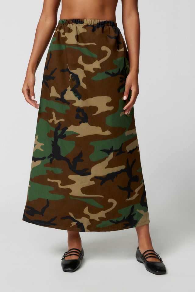 Urban Renewal Remnants Camo Print Maxi Skirt #1
