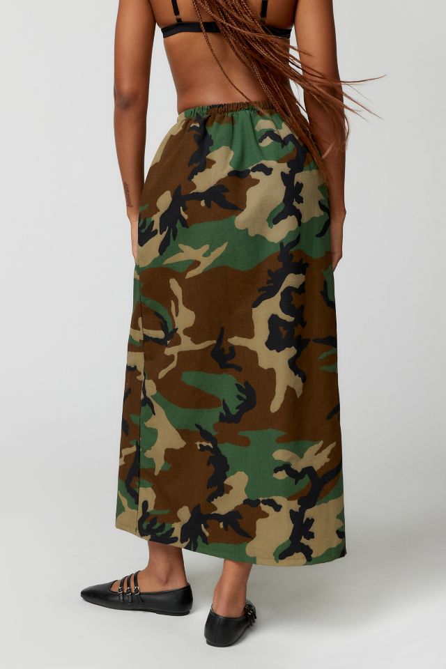 Urban Renewal Remnants Camo Print Maxi Skirt #3