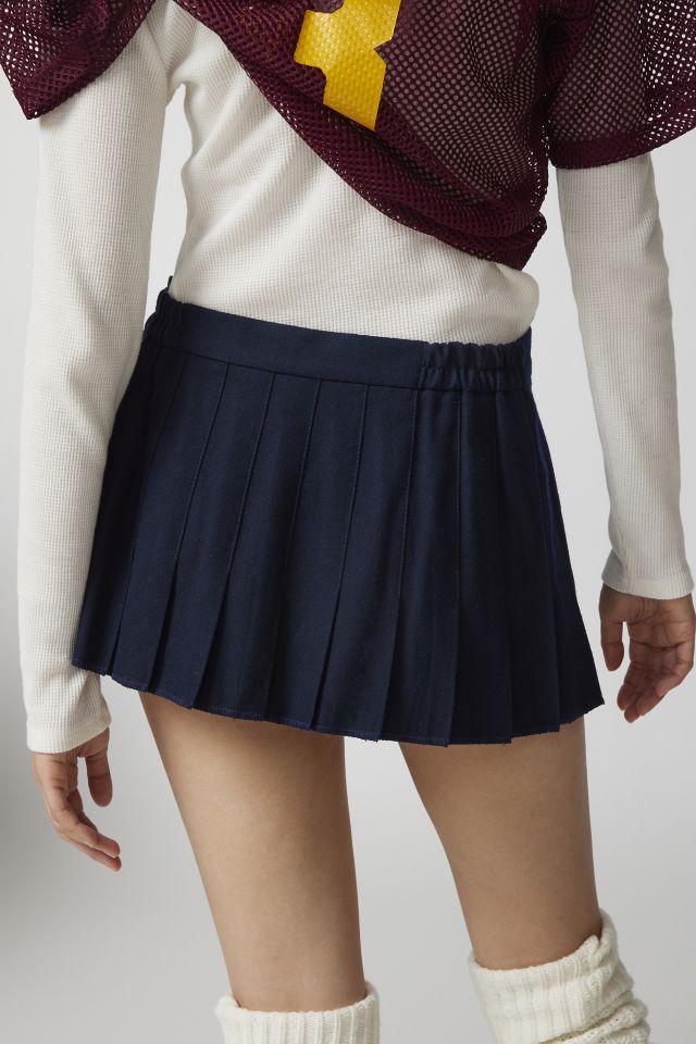 Urban Renewal Remade Solid Super Mini Pleated Skirt #3