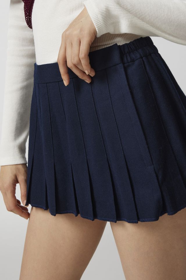 Urban Renewal Remade Solid Super Mini Pleated Skirt #5