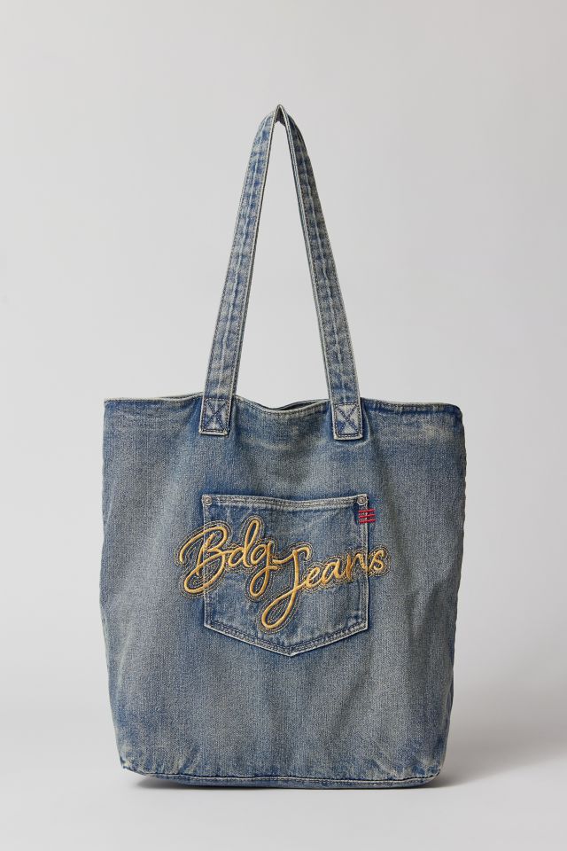 Denim tote top