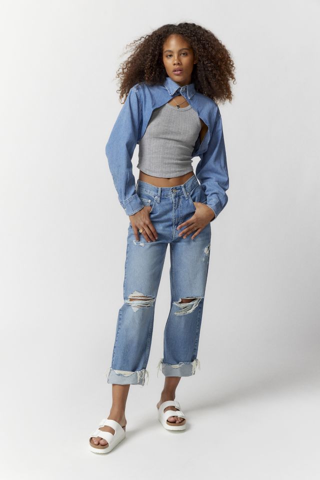 Urban Renewal Remade Denim Shirt Shrug #2