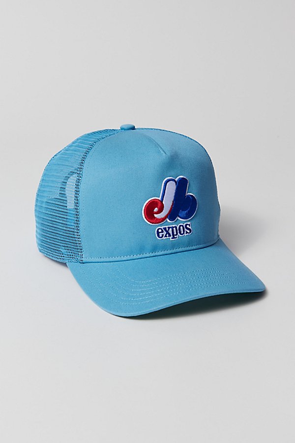 Shop 47 Montreal Expos Hitch Trucker Hat In Sky, Men's At Urban Outfitters