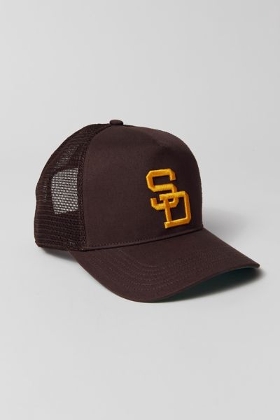 47 San Diego Padres Hitch Trucker Hat In Brown, Men's At Urban Outfitters