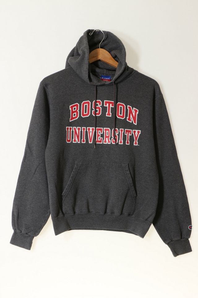 Vintage Champion Boston University Hooded Pullover Sweatshirt | Urban ...