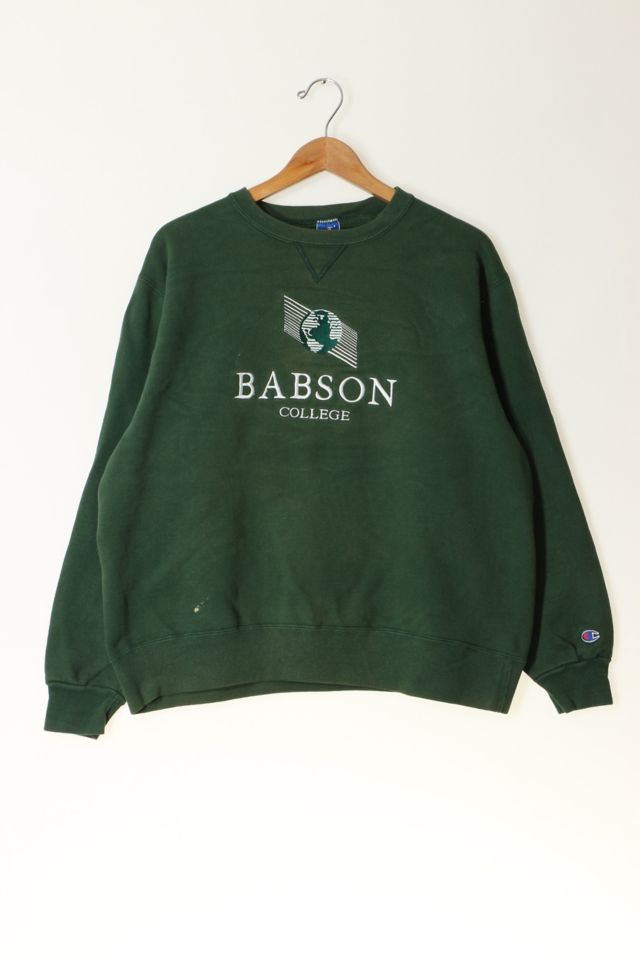 Vintage Champion Babson College Embroidered Crewneck Sweatshirt