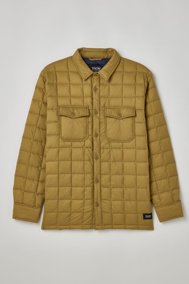 Men's down shirt store jacket