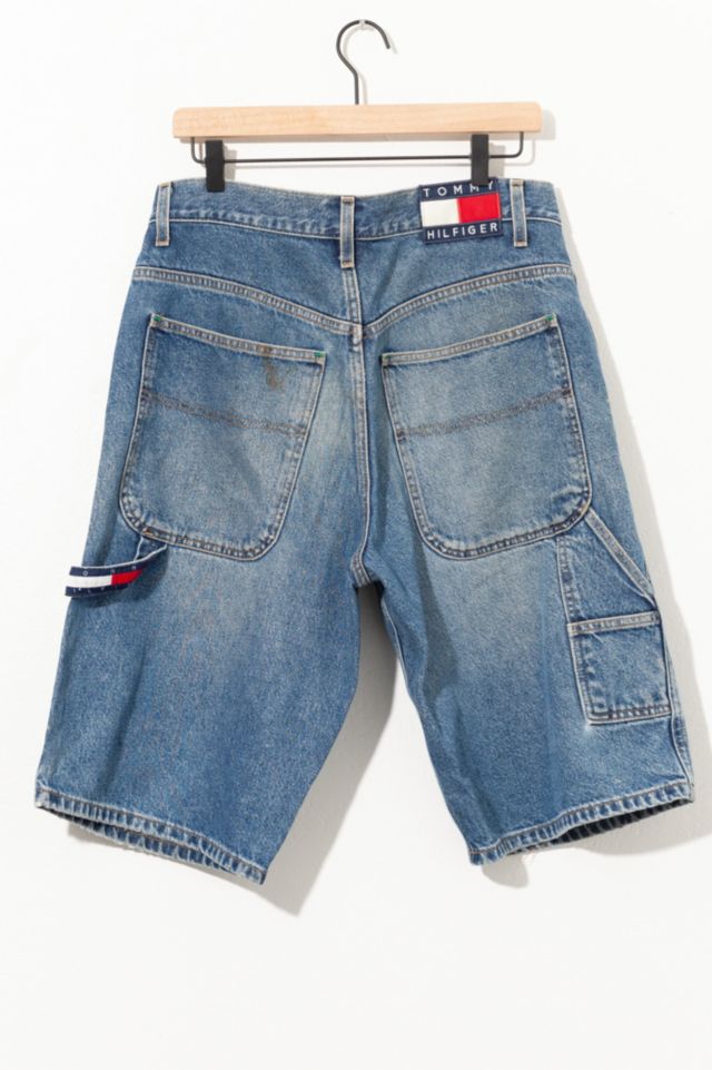 longontsteking achter Coördineren Vintage 1990s Tommy Hilfiger Distressed Denim Jean Shorts | Urban Outfitters
