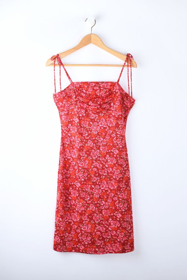 Vintage Y2k Rose Patterned Mini Dress | Urban Outfitters