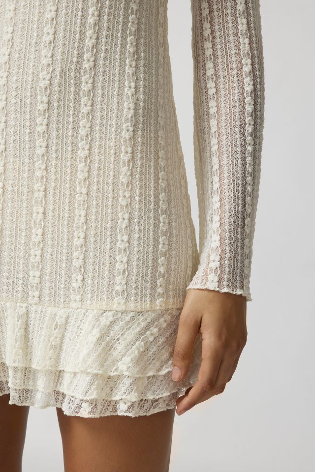 Motel Jeilani Lace Long Sleeve Mini Dress #3