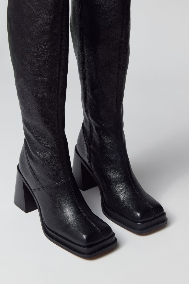 square toe tall boots