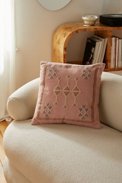 Urban Outfitters Cedar Medallion Throw Pillow In Pink