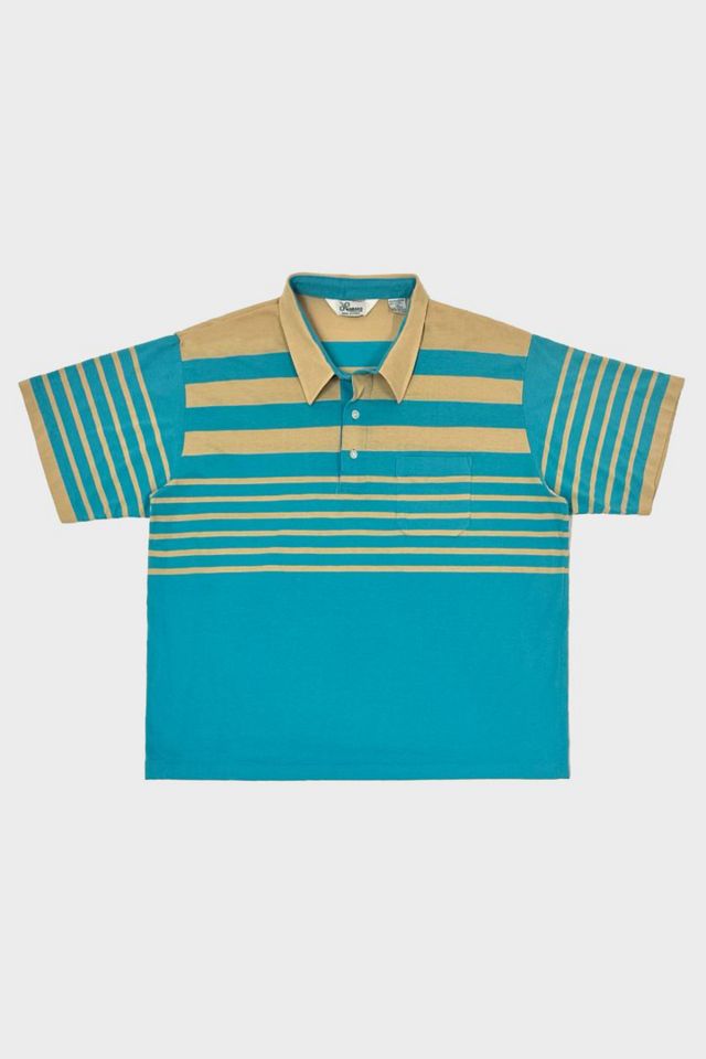 Vintage 1990’s Haband Striped Knit Polo Shirt | Urban Outfitters